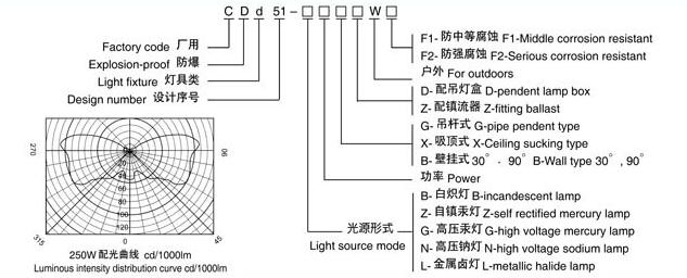 CDd51系列隔爆型防爆灯