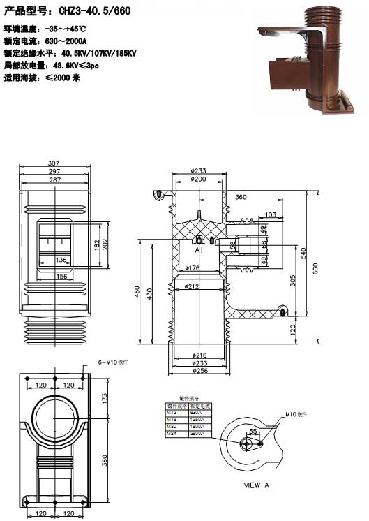 触头盒CHZ3-40.5/660  35KV系列产品