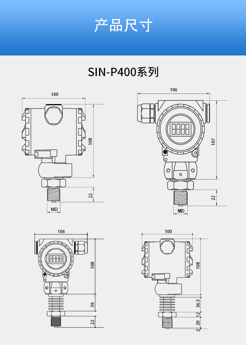 P400G压力变送器