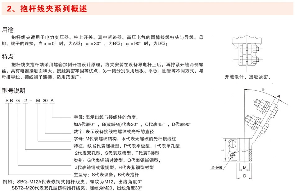 抱杆线夹系列