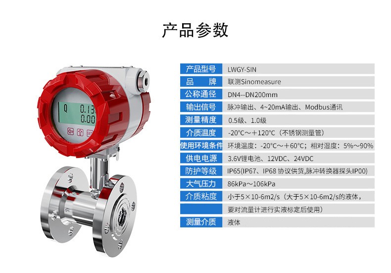 LWGY-SIN新款液体涡轮流量计