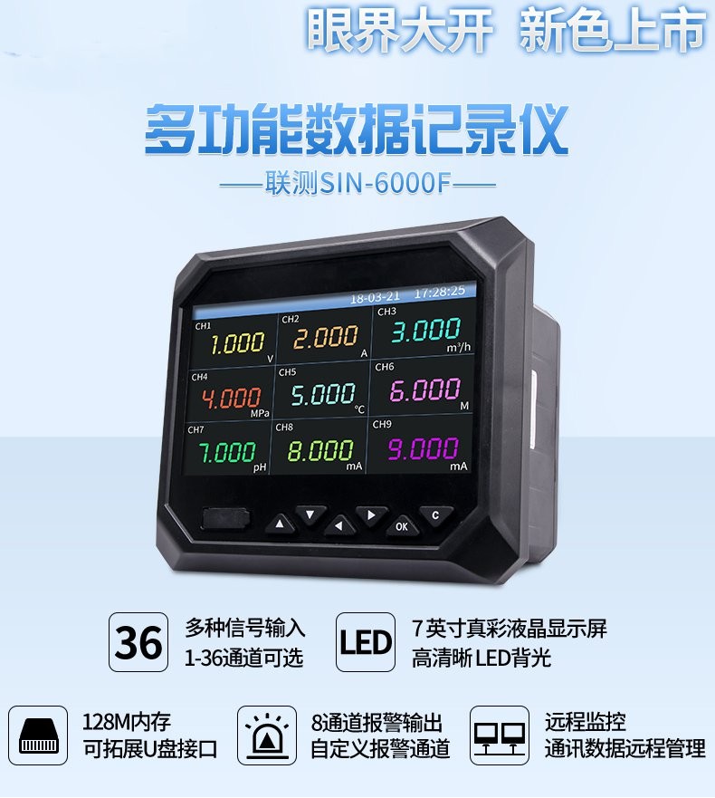 SIN-R6000F_新款无纸记录仪144*144