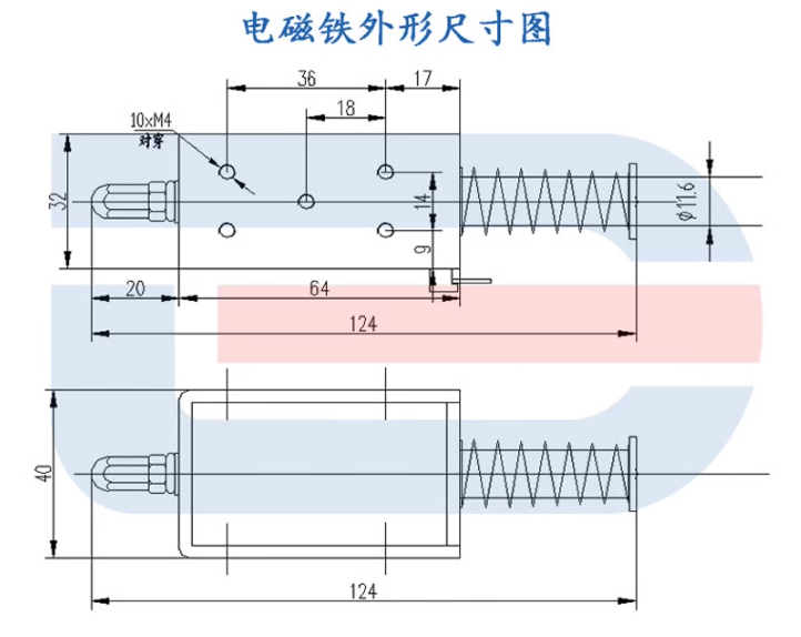 VS1分合闸线圈 ZN63分合闸电磁铁 DC110V 33欧 引线