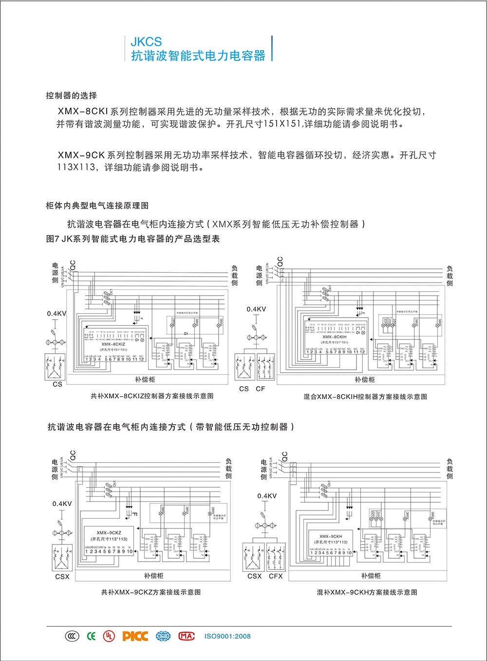 抗谐波智能系列电容JKCS