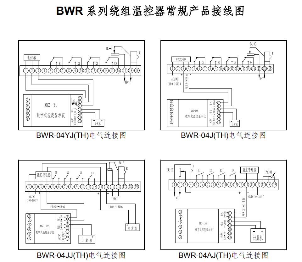 BWR-04YAAJJTH变压器绕组温控器