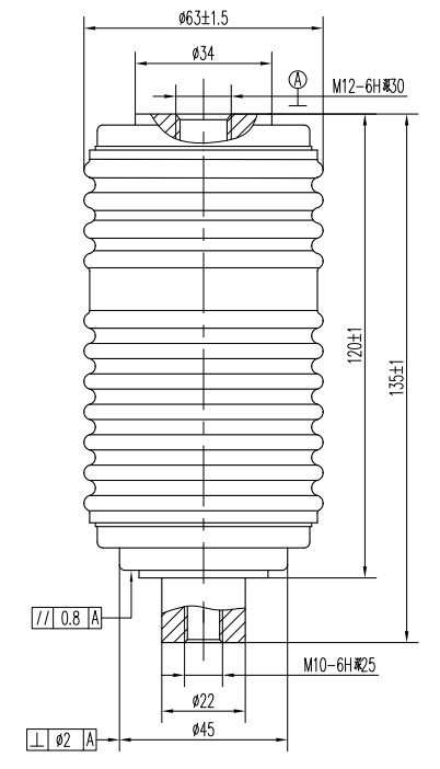 接触器用真空开关管 TJ240A