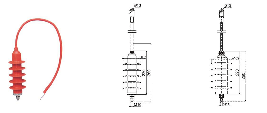 YH系列复合外套避雷器10kV电缆出线型