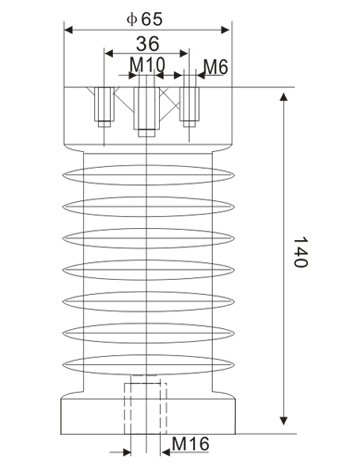 ZJ-10QΦ65×140支柱绝缘子(FN7)