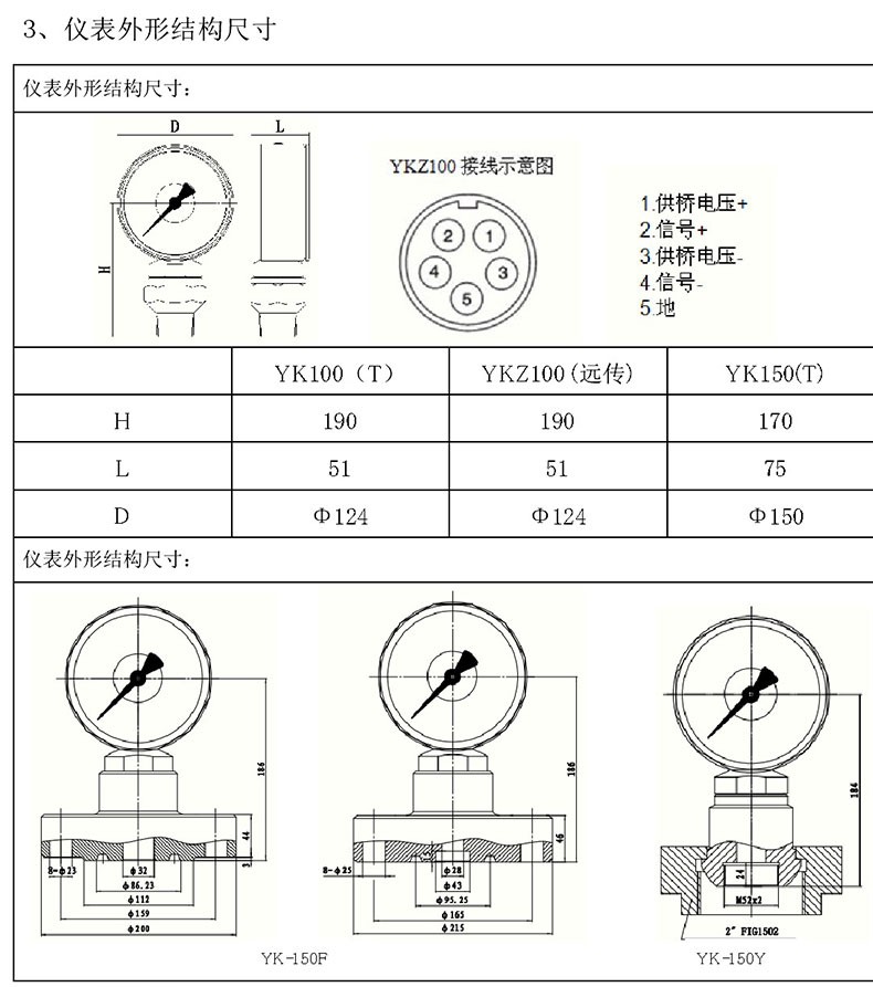 抗震压力表