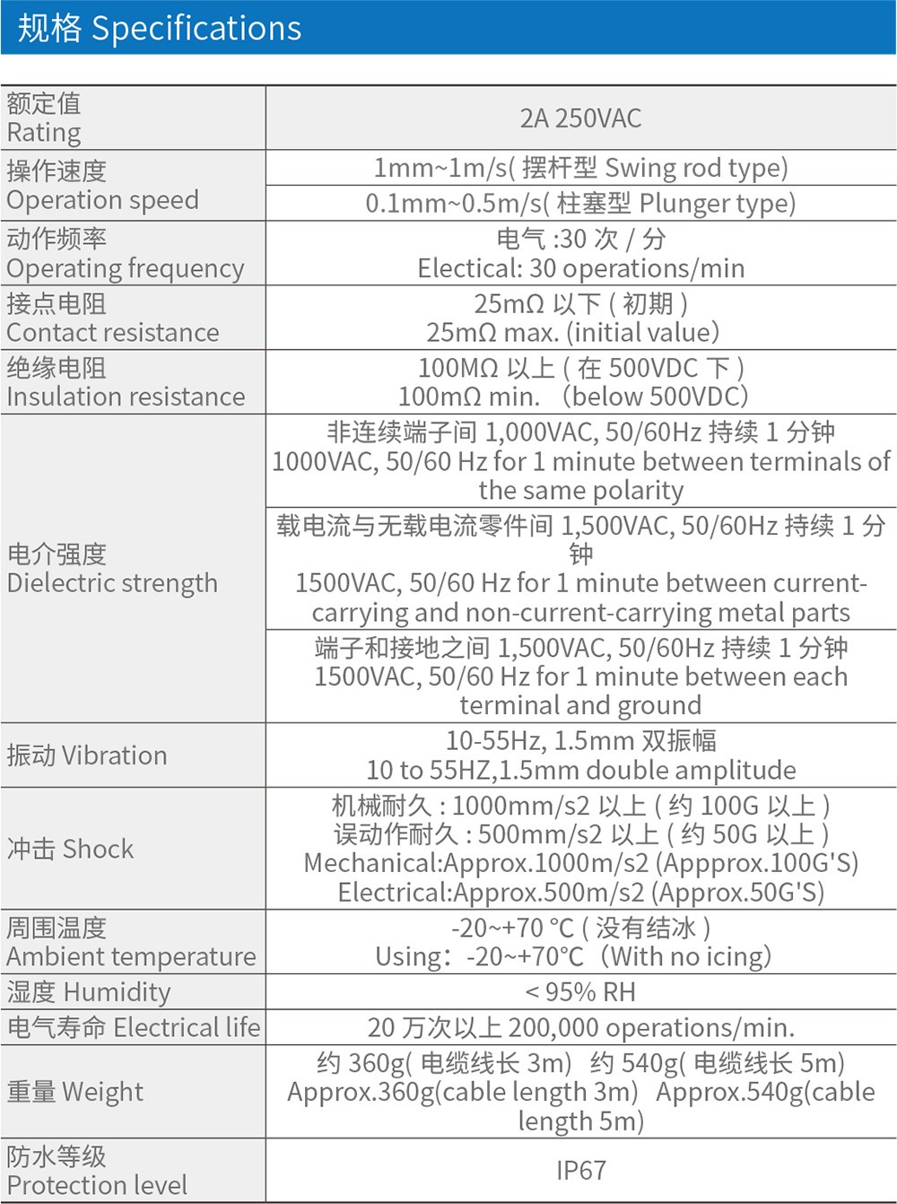 TZ-3101行程开关