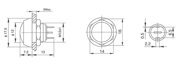 HBDGQ12B-10/J/A/★型金属按钮开关