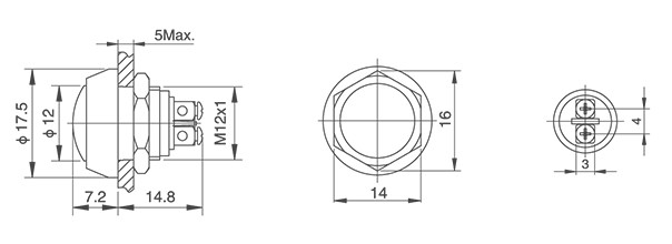 HBDGQ12B-10/◆/◎型金属按钮开关