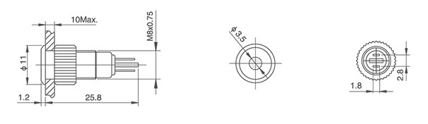 HBDGQ8F-D/J/△/▲/◎金属信号指示灯