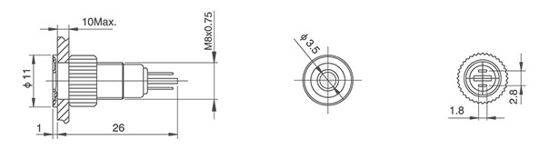 HBDGQ8F-D/J/△/▲/◎金属信号指示灯