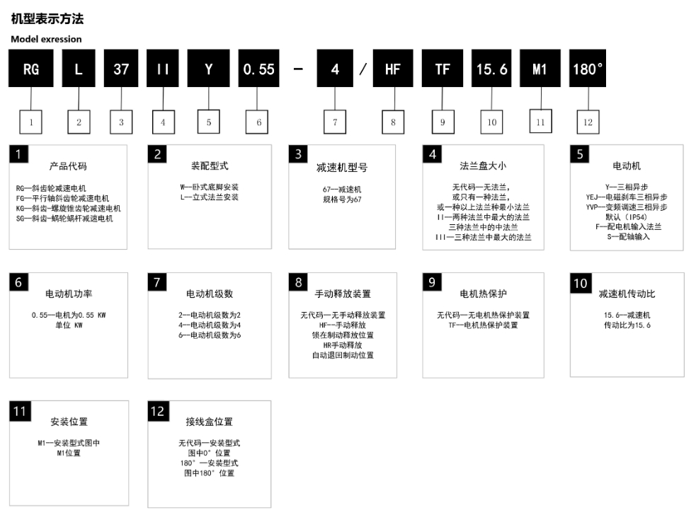 RG系列斜齿轮硬齿面减速电机