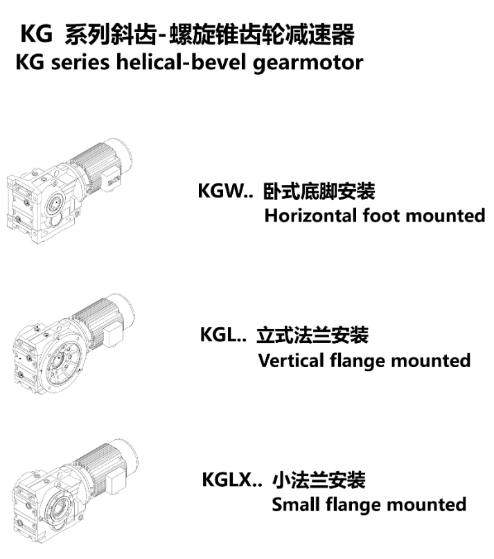 KG系列斜齿轮-伞齿轮减速电机