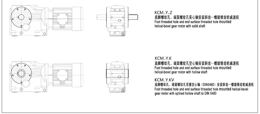 KG系列斜齿轮-伞齿轮减速电机