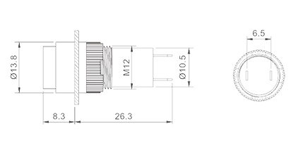 HBD16-12A / Ø12mm信号指示灯