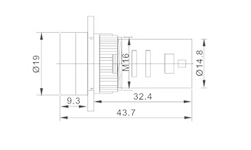 HBD16-12A / Ø12mm信号指示灯