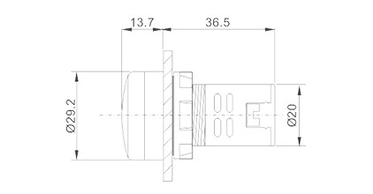 闪光蜂鸣器（短款）信号指示灯