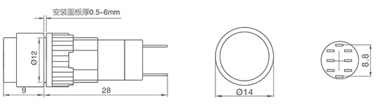 HBDS2Y-D/△/▲圆、方型信号指示灯