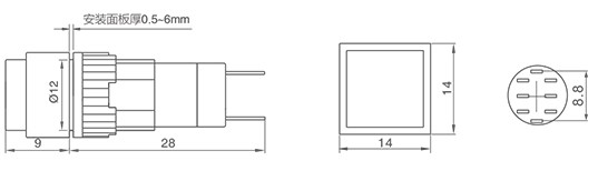 HBDS2Y-D/△/▲圆、方型信号指示灯