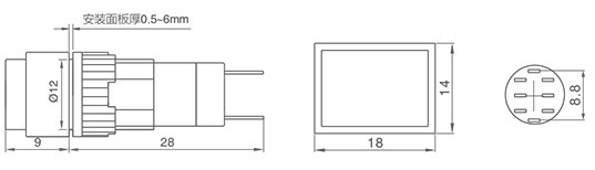 HBDS2Y-D/△/▲圆、方型信号指示灯