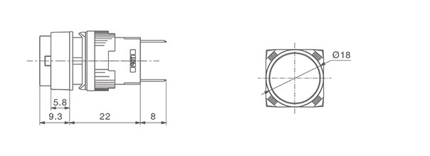 HBDS1-AY-D/△/▲圆、方型信号指示灯