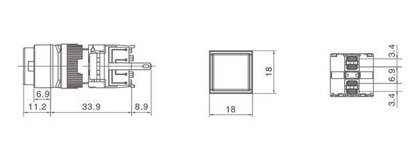 HBDS1-BY-D/△/▲圆、方型信号指示灯