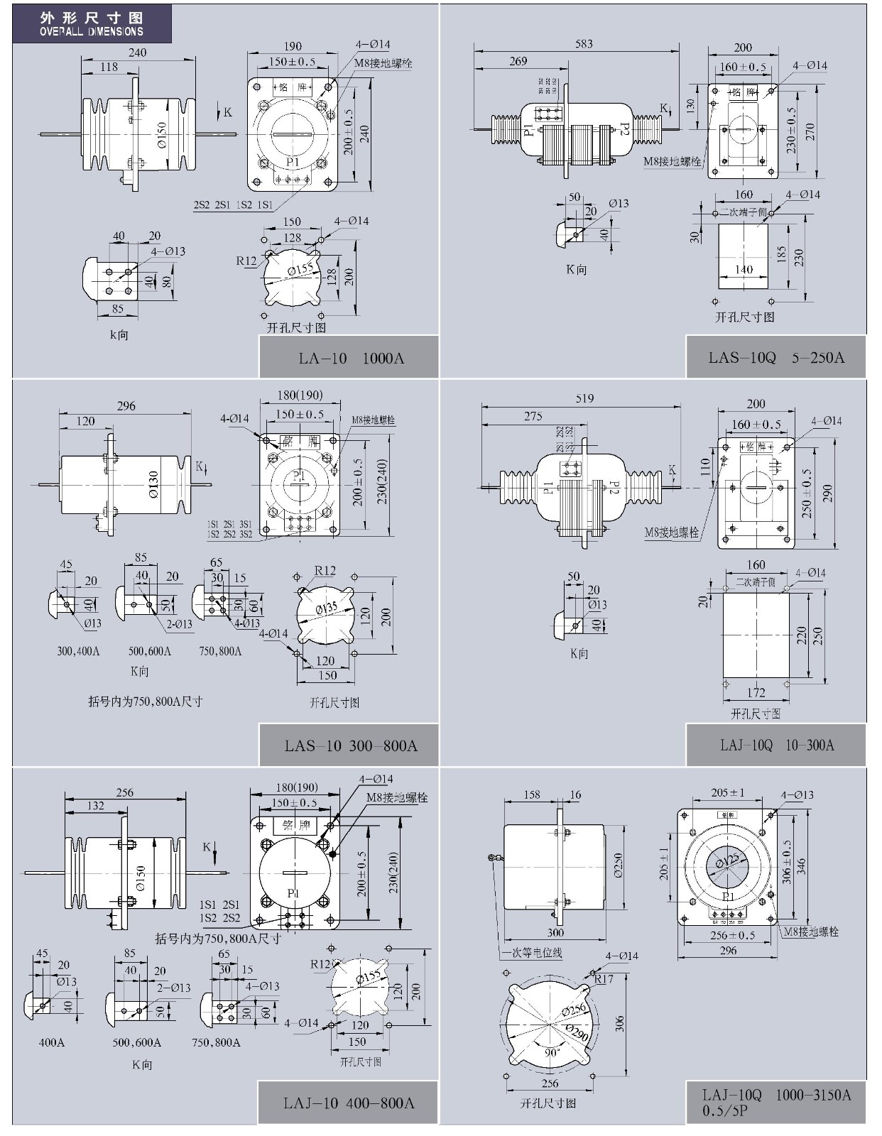 LA(J)(S)-10(Q)系列电流互感器