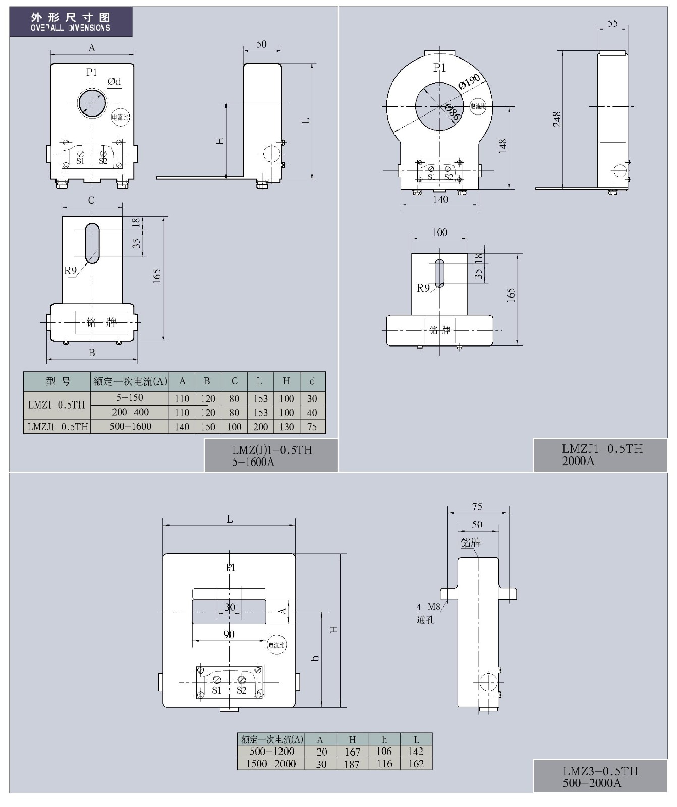 LMZ(J)1(3)-0.5TH系列户外电流互感器