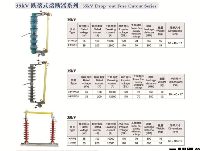 35kv跌落式熔断器