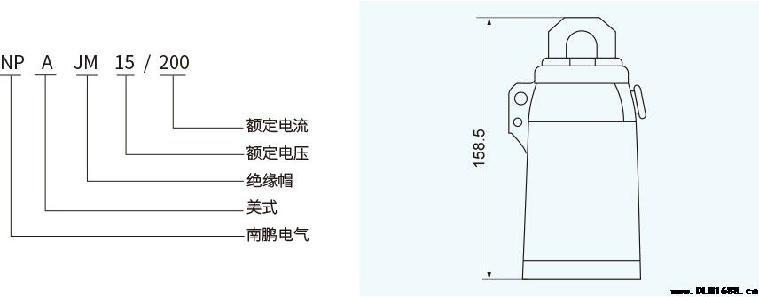 美式200A绝缘帽电缆附件